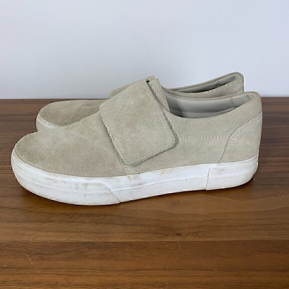 Vince. Women s Gray Suede Leather Strap Shoes Sz 8M - Picture 3 of 9